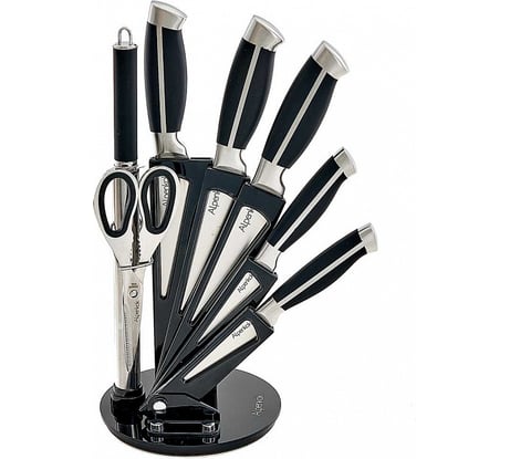 Набор ножей Alpenkok AK-2120 на акриловой подставке, 8 предметов нержавеющая сталь 6 Р1-00006090