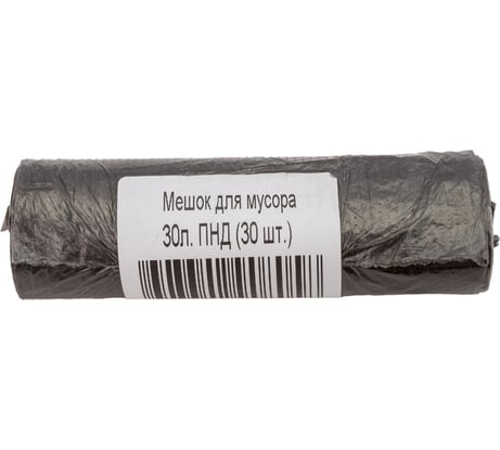 Мешок для мусора 30 л, ПНД, 30 шт в рулоне ООО Дом Плёнки Самара 4603302908058