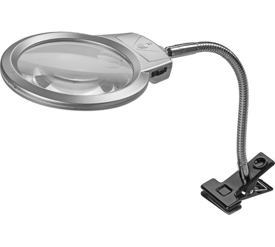 Настольная круглая лупа TDM ELECTRIC d 105 мм, 2-х/5-ти кратное увеличение с LED подсветкой SQ1025-0901
