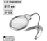 Круглая настольная лупа TDM ELECTRIC d 125 мм, 2-х/5-ти кратное увеличение LED подсветкой SQ1025-0902 2