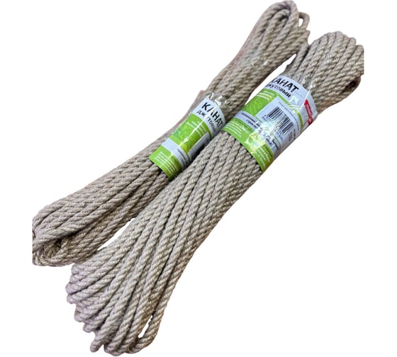 Джутовая веревка Шнурком 10 мм 20 м Кдж10_20 1