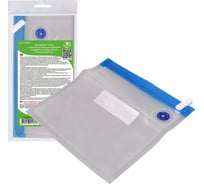 Вакуумный пакет для хранения продуктов МУЛЬТИДОМ многоразовый с замком zip-lock размер 21x22 см VL80-480