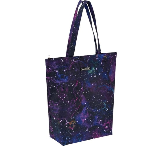 Сумка-шоппер ErichKrause 14L Purple Stardust на молнии 51957 1