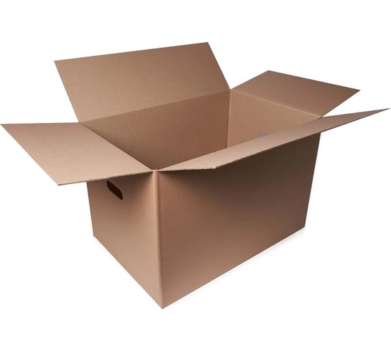 Картонная коробка PACK INNOVATION 60x40x40 см, с ручками, объем 96 л, 1 шт IP0GK000R00604040-1 1