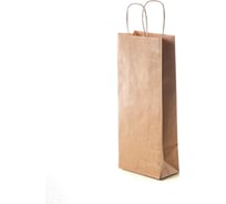 Пакет PACK INNOVATION Крафт под бутылку, с кручеными ручками, 14+8x33 см, 10 шт IP0KPFVk0014.8.033-10
