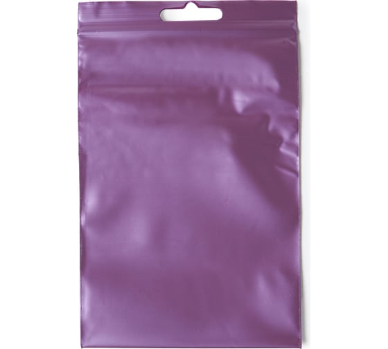 Пакет PACK INNOVATION с замком зиплок, 10x15 см, 60 мкм, с подвесом, вишневый, 50 шт IP0CV101560-0.5 1