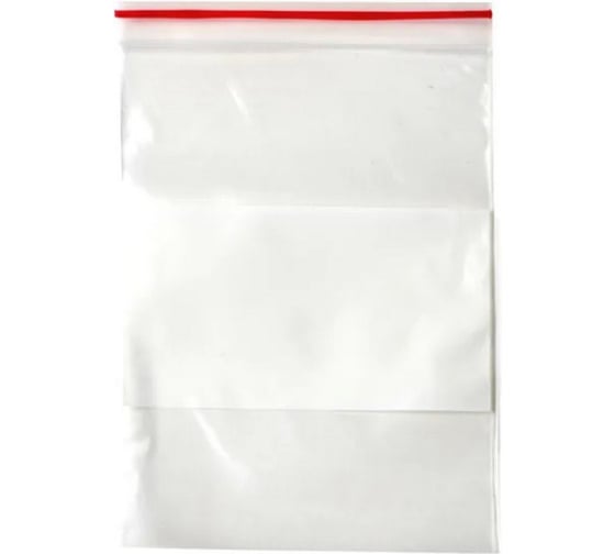 Пакет PACK INNOVATION с замком зиплок, с широкой полосой, 10x15 см, 60 мкм, 100 шт IP00PN00SHP00101560-1