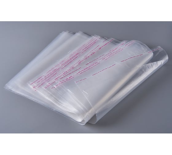 Фасовочный пакет PACK INNOVATION ПВД с клеевым клапаном, 30x40+5 см, 100 мкм, 100 шт IP00PVD.KK03040.100-1