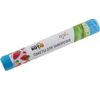 Пакеты для заморозки Рыжий кот 25x32 см, 30 шт, рулон, ПНД, 15 мкм 310980