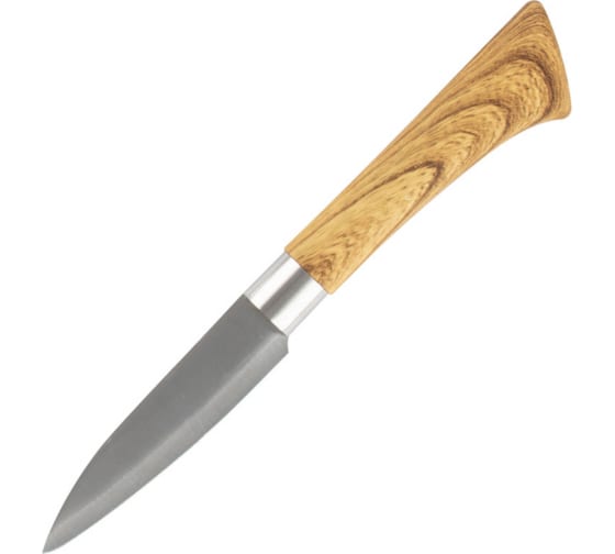 Нож для овощей Mallony FORESTA с пластиковой рукояткой под дерево 9 см 103564 1
