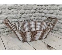 Корзинка Bikson цветное двойное плетение жесткий каркас G0416-324 ПС7737