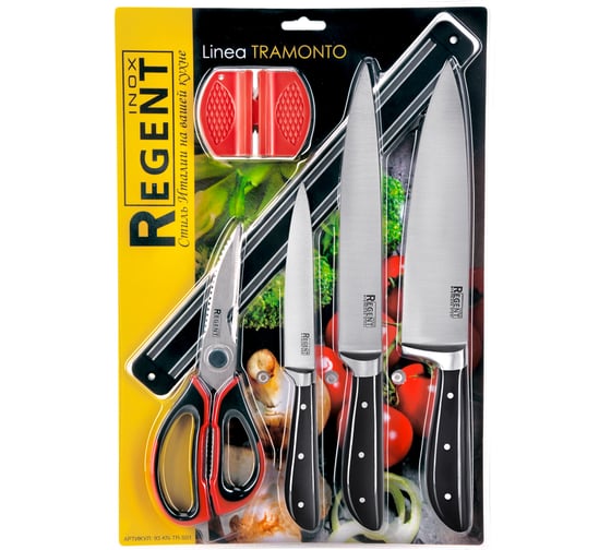Набор ножей Regent inox 6 предметов Linea TRAMONTO 93-KN-TR-S01