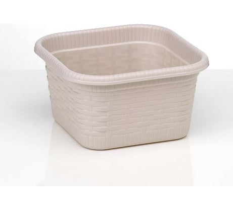Хозяйственная корзина GENSINI Rattan, 15x15x8 см, пластик, цвет ассорти 3340