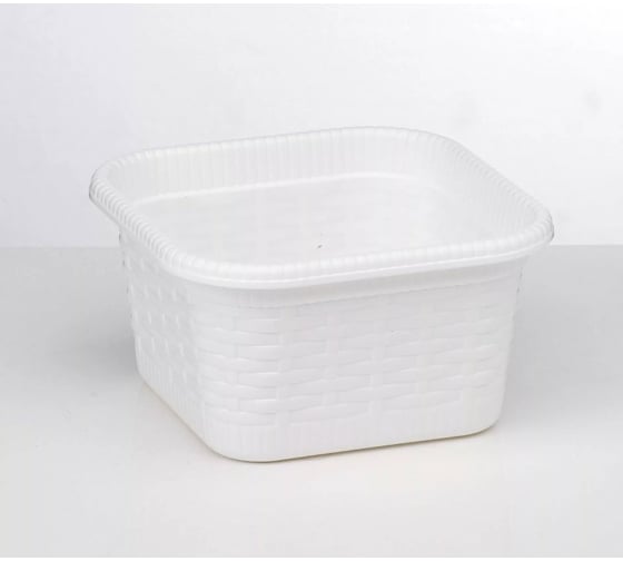 Хозяйственная корзина GENSINI Rattan, 15x15x8 см, пластик, цвет ассорти 3340