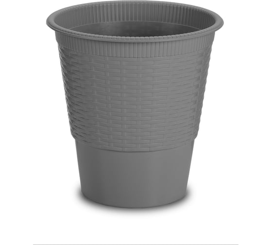 Хозяйственная корзина GENSINI Rattan, диаметр 23.5 см, высота 24 см, 8 л, пластик, цвет ассорти 2176