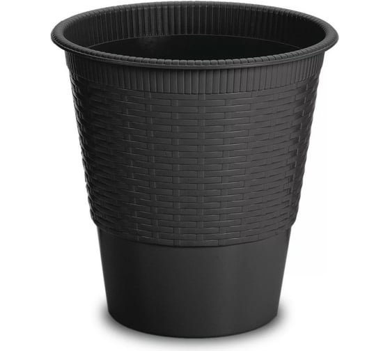 Хозяйственная корзина GENSINI Rattan, диаметр 23.5 см, высота 24 см, 8 л, пластик, цвет ассорти 2176