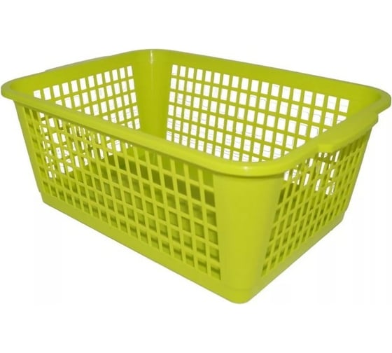 Корзина GENSINI 37,5x26x15 см, пластик, цвет ассорти 3307