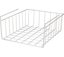 Подвесная корзинка Agness на полку, 24х28х12 см, цвет: хром 768-701