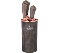 Упаковка ножей Agness BEST на подставке, 6 предметов 911-658