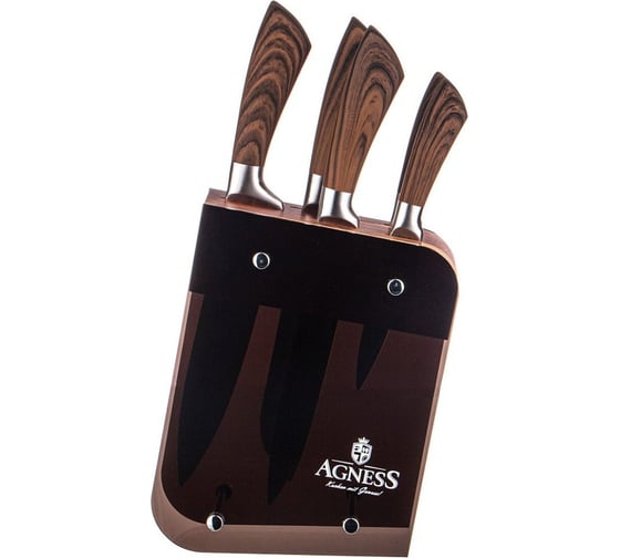 Упаковка ножей Agness МОНБЛАН на подставке, 6 предметов 911-655 1