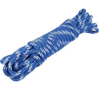 Плетеная веревка MAESTRO с сердечником, 12 мм х 15 м, синяя с белой нитью, моток 69271