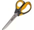 Офисные ножницы DELI E77762 Yellow 210 мм сталь желтый блистер, 12 шт 1485112 1