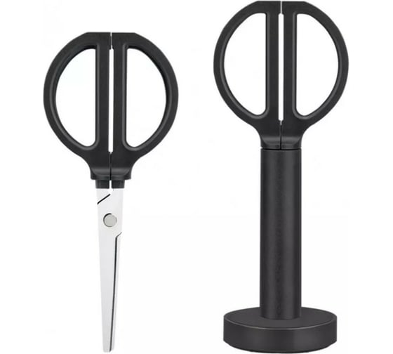 Офисные ножницы для резки DELI Nusign ENS051 BLACK 170 мм ручки пластиковые титановое покрытие сталь черный 1584254