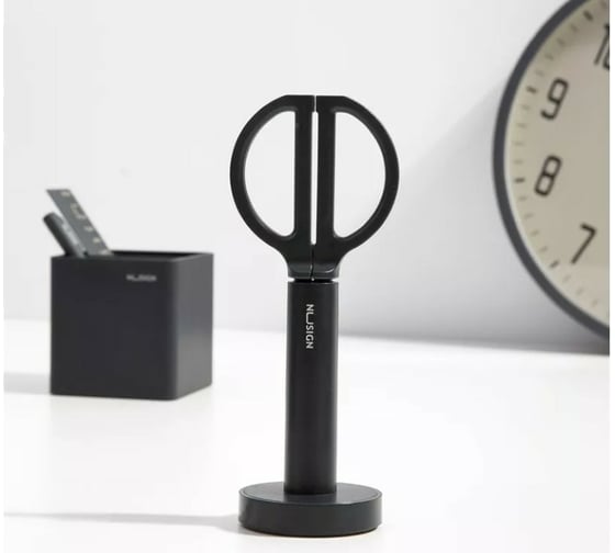 Офисные ножницы для резки DELI Nusign ENS051 BLACK 170 мм ручки пластиковые титановое покрытие сталь черный 1584254