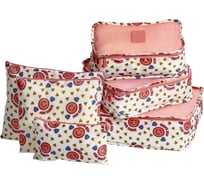 Органайзеры для хранения BRADEX комплект из 6 шт, розовые TD 0584