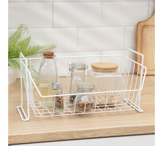 Универсальный ящик для хранения Доляна цвет белый 6912529 1