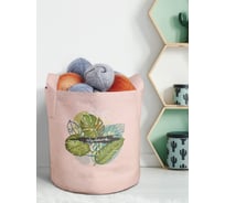 Большая текстильная корзина для хранения вещей и игрушек JOYARTY Тропическая флора с ручками 27 planta_385261_7