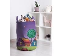 Корзина для игрушек JOYARTY Милый городок 35x50 см toba_385276_M