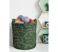 Мягкая текстильная корзина для хранения вещей и игрушек JOYARTY Разбросанные конфеты с ручками 19 planta_380806_5