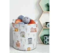 Текстильная корзина для хранения вещей и игрушек JOYARTY Городские тропы 19 литров planta_380798_5