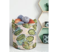 Большая текстильная корзина для хранения вещей и игрушек JOYARTY Тропическая атмосфера с ручками planta_385272_7