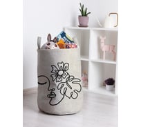 Корзина для игрушек JOYARTY Девушка загадка 35x50 см toba_385286_M