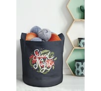 Текстильная корзина для хранения вещей и игрушек JOYARTY Тихая ночь 19 литров planta_380819_5