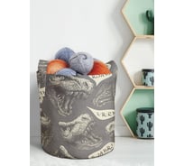 Мягкая текстильная корзина для хранения вещей и игрушек JOYARTY Агрессивные динозавры с ручками 19 planta_12640_5