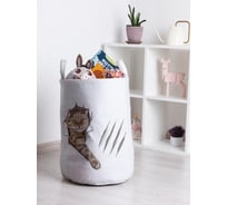 Корзина для игрушек JOYARTY Озорной кот 35x50 см toba_385295_M
