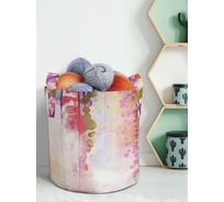 Текстильная корзина для хранения вещей и игрушек JOYARTY Гирлянды природы 19 литров planta_9134_5