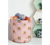 Текстильная корзина для хранения вещей и игрушек JOYARTY Смешные корги 19 литров planta_385252_5