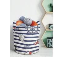 Текстильная корзина для хранения вещей и игрушек JOYARTY Морской сюжет 19 литров planta_2857_5