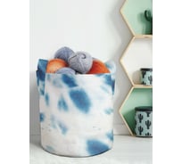 Текстильная корзина для хранения вещей и игрушек JOYARTY Синие вспышки 19 литров planta_274846_5