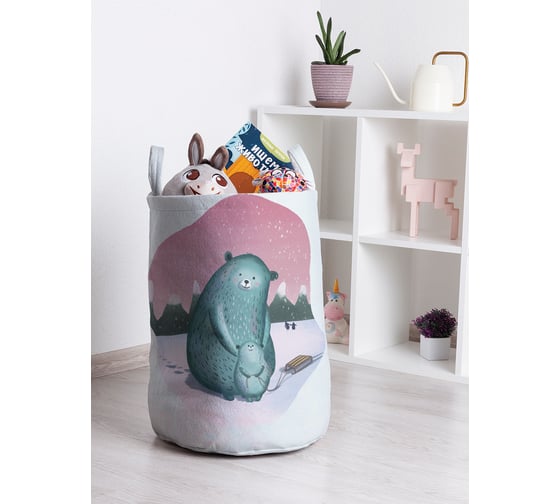 Корзина для игрушек JOYARTY Заботливая мама медведица 35x50 см toba_378655_M 1
