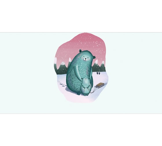 Корзина для игрушек JOYARTY Заботливая мама медведица 35x50 см toba_378655_M
