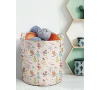 Текстильная корзина для хранения вещей и игрушек JOYARTY Звери на лыжах 19 литров planta_380836_5