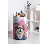 Корзина для игрушек JOYARTY Стильный корги 35x50 см toba_385294_M