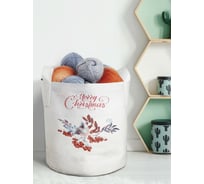 Текстильная корзина для хранения вещей и игрушек JOYARTY Птица на калине 19 литров planta_380869_5