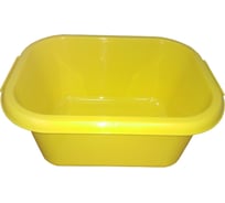 Прямоугольный таз ООО Шеф полимер 10 л полипропилен желтый BA/PP10YE/RE