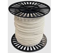 Хлопковая веревка truEnergy декоративная, крученая, 4 мм, катушка 400 м 12423